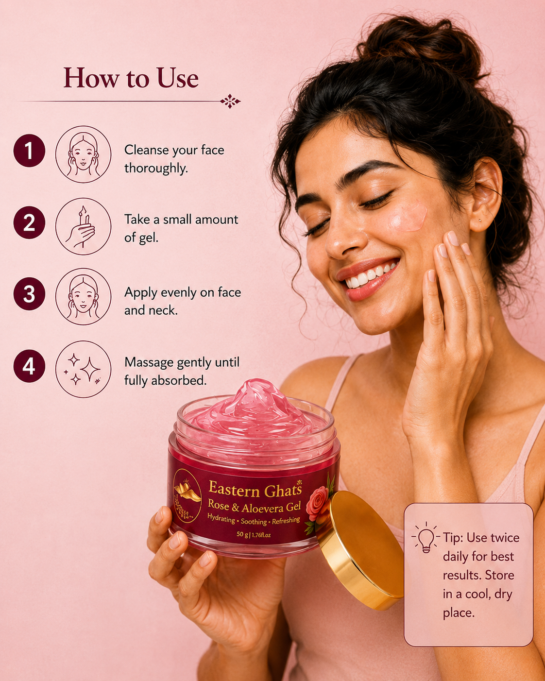 Rose & Aloevera Gel - product image 4