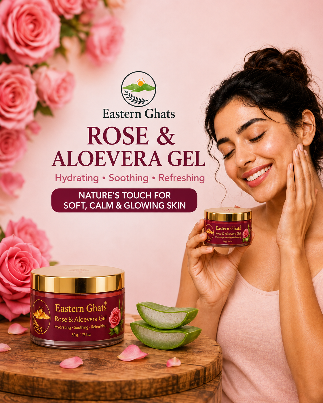 Rose & Aloevera Gel - product image 1