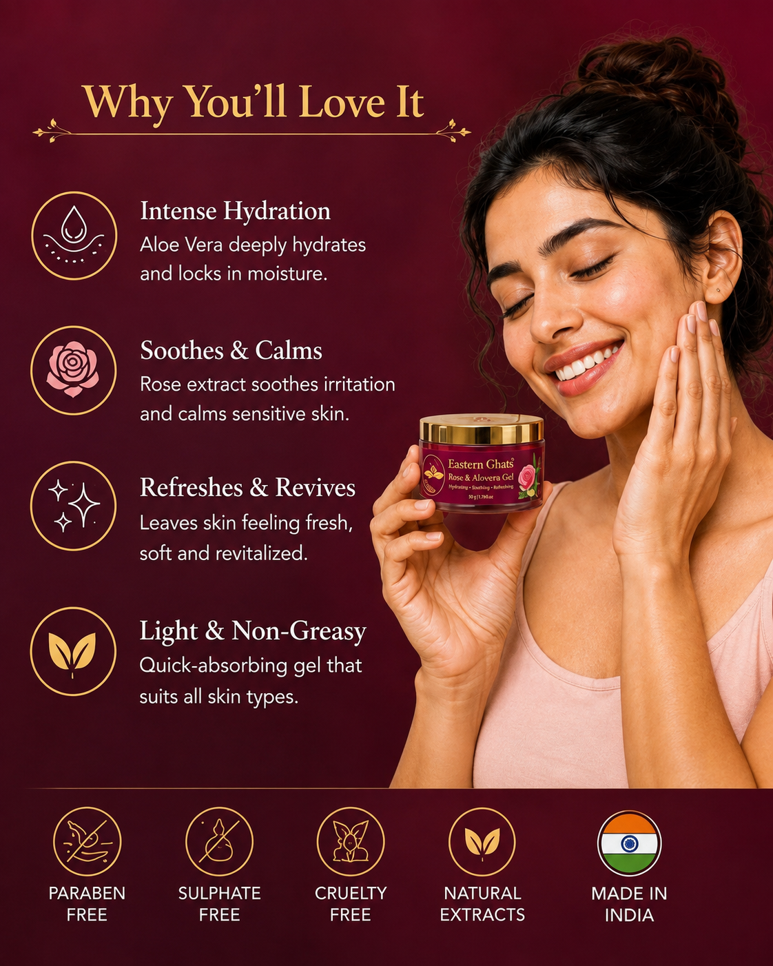 Rose & Aloevera Gel - product image 3