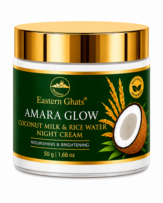 Eastern Ghats Amara Glow Coconut Milk and Rice Water Night Cream