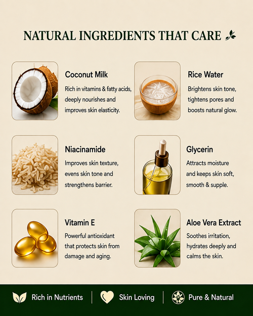 Eastern Ghats Coconut Milk and Rice Water Night Cream ingredients