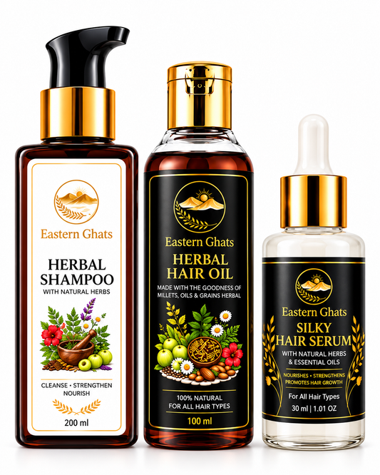 Eastern Ghats Shampoo + Oil + Serum Combo