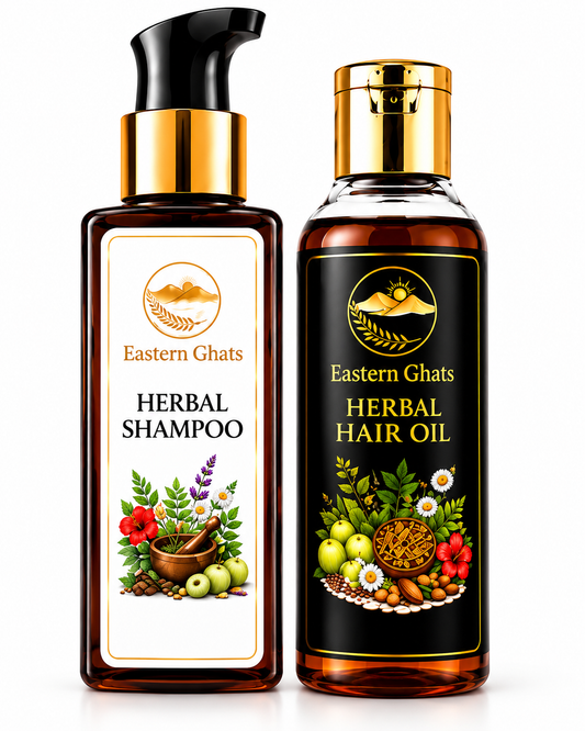 Eastern Ghats Herbal Hair Oil & Shampoo Combo