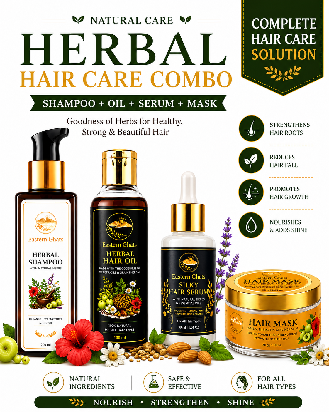 Eastern Ghats complete four-step hair care combo